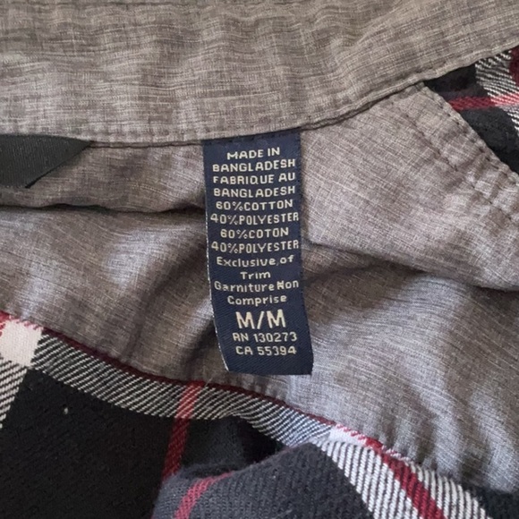 Wrangler Black and White Casual Button Down Shirt - Picture 6 of 6